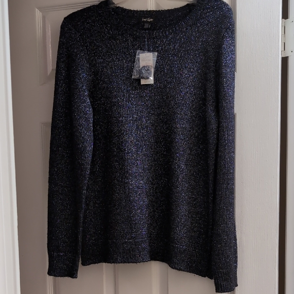 Women's Crew Neck Sparkle Sweater - Picture 1 of 5